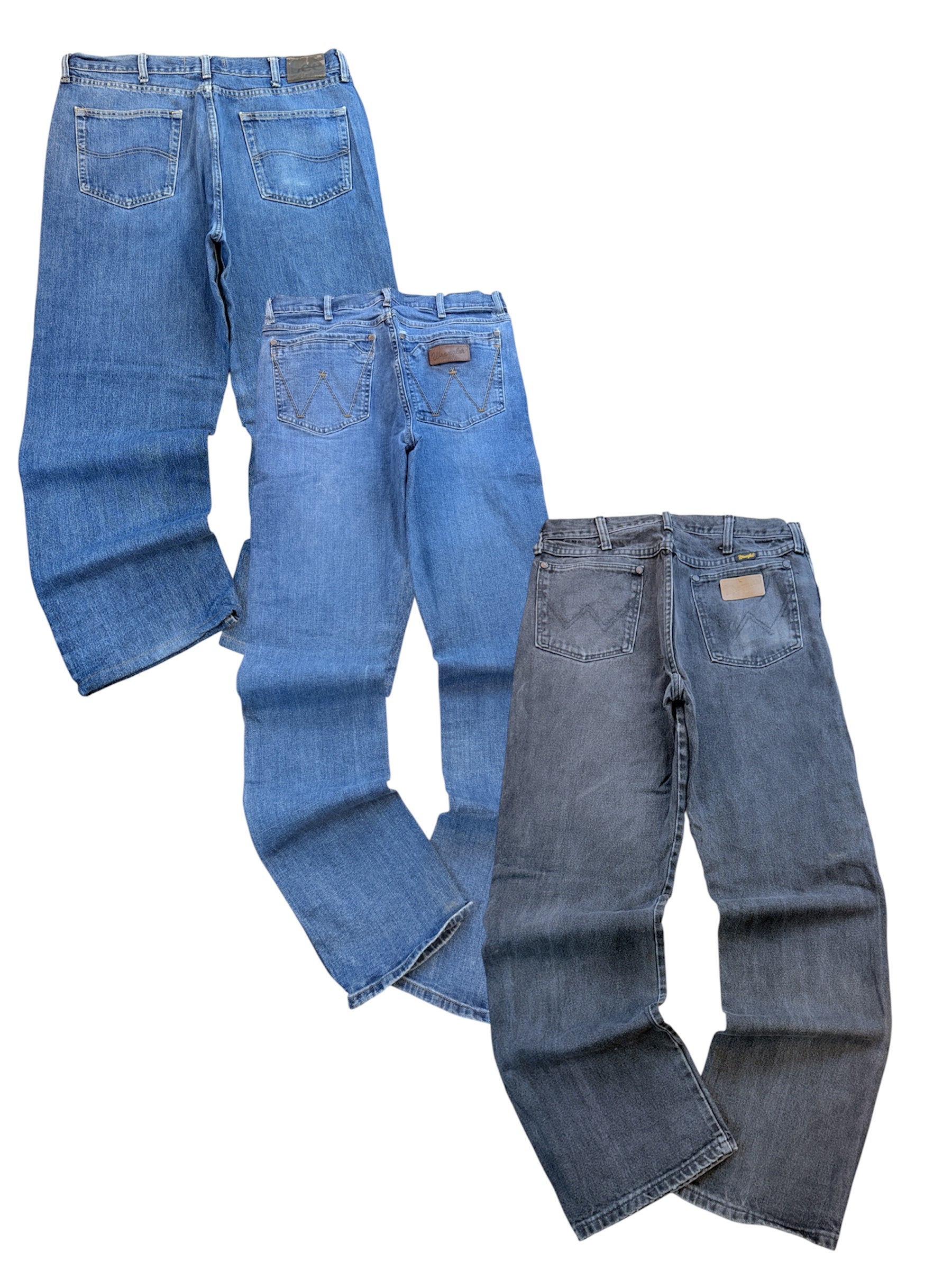25 x wrangler/lee jeans (A/B)
