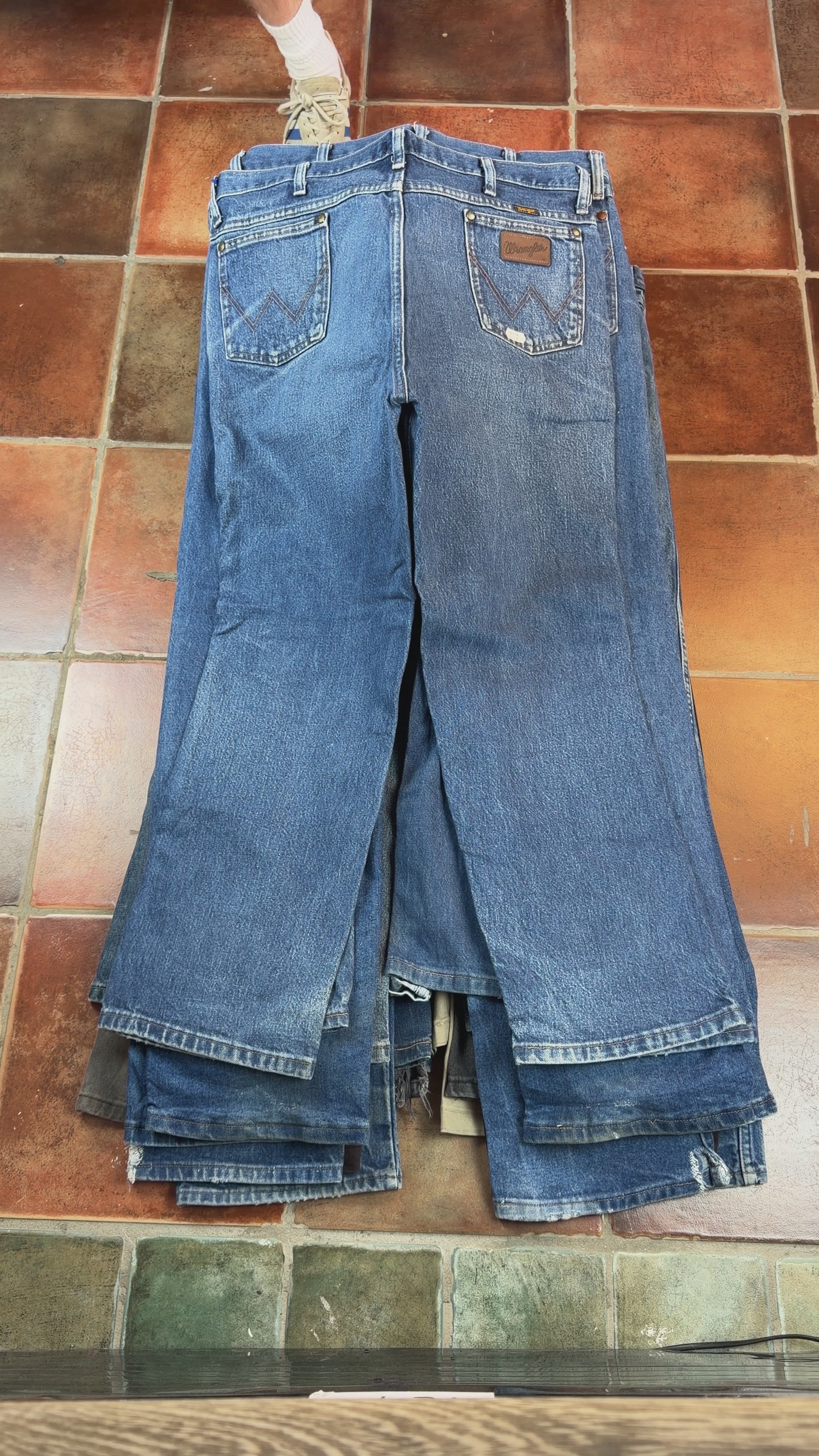 25 x wrangler jeans/trousers (C grade) EXACT