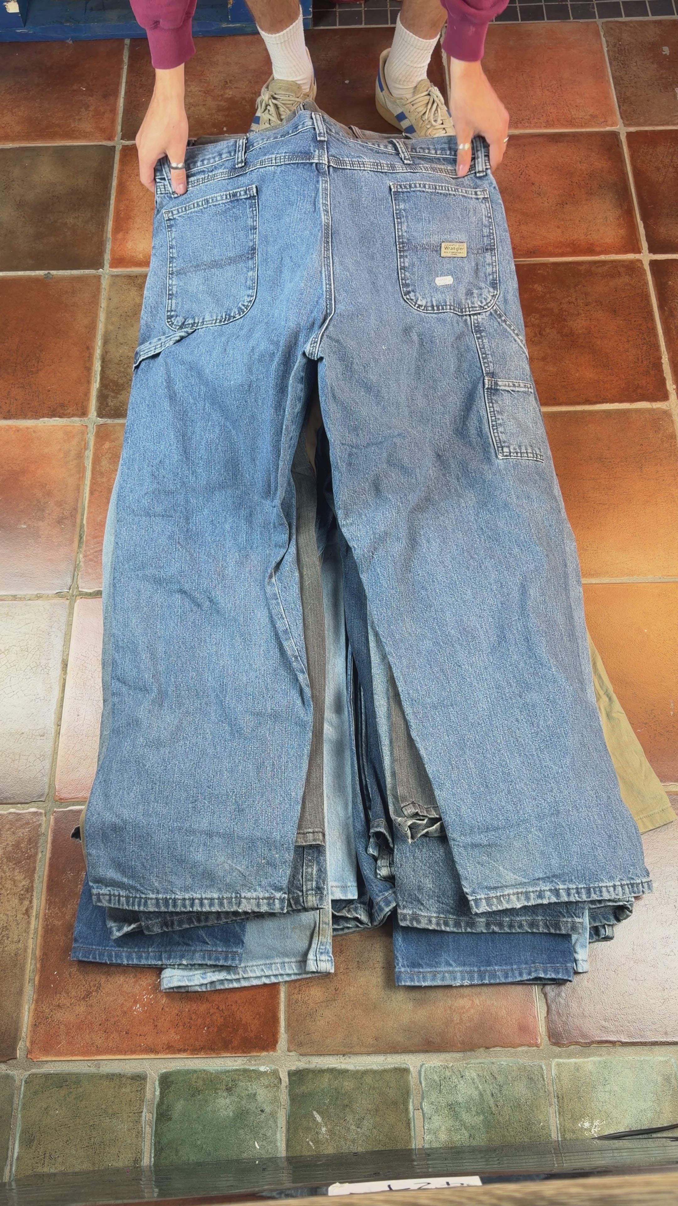 25 x wrangler jeans/trousers (C grade) EXACT