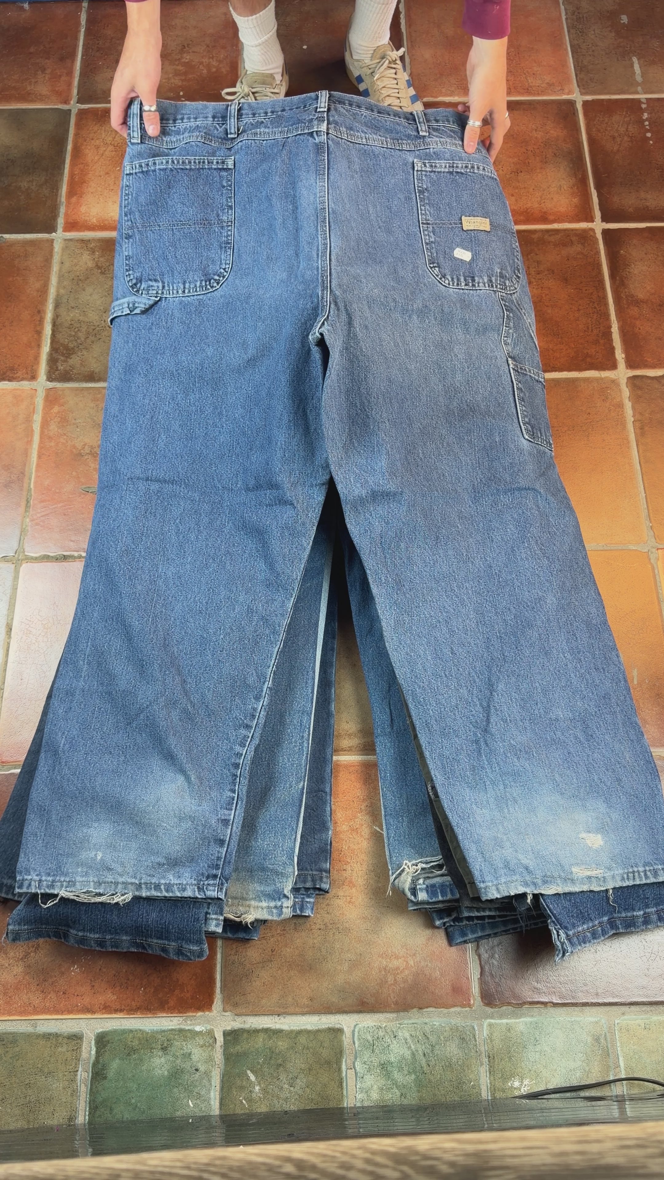 25 x wrangler jeans/trousers (C grade) EXACT
