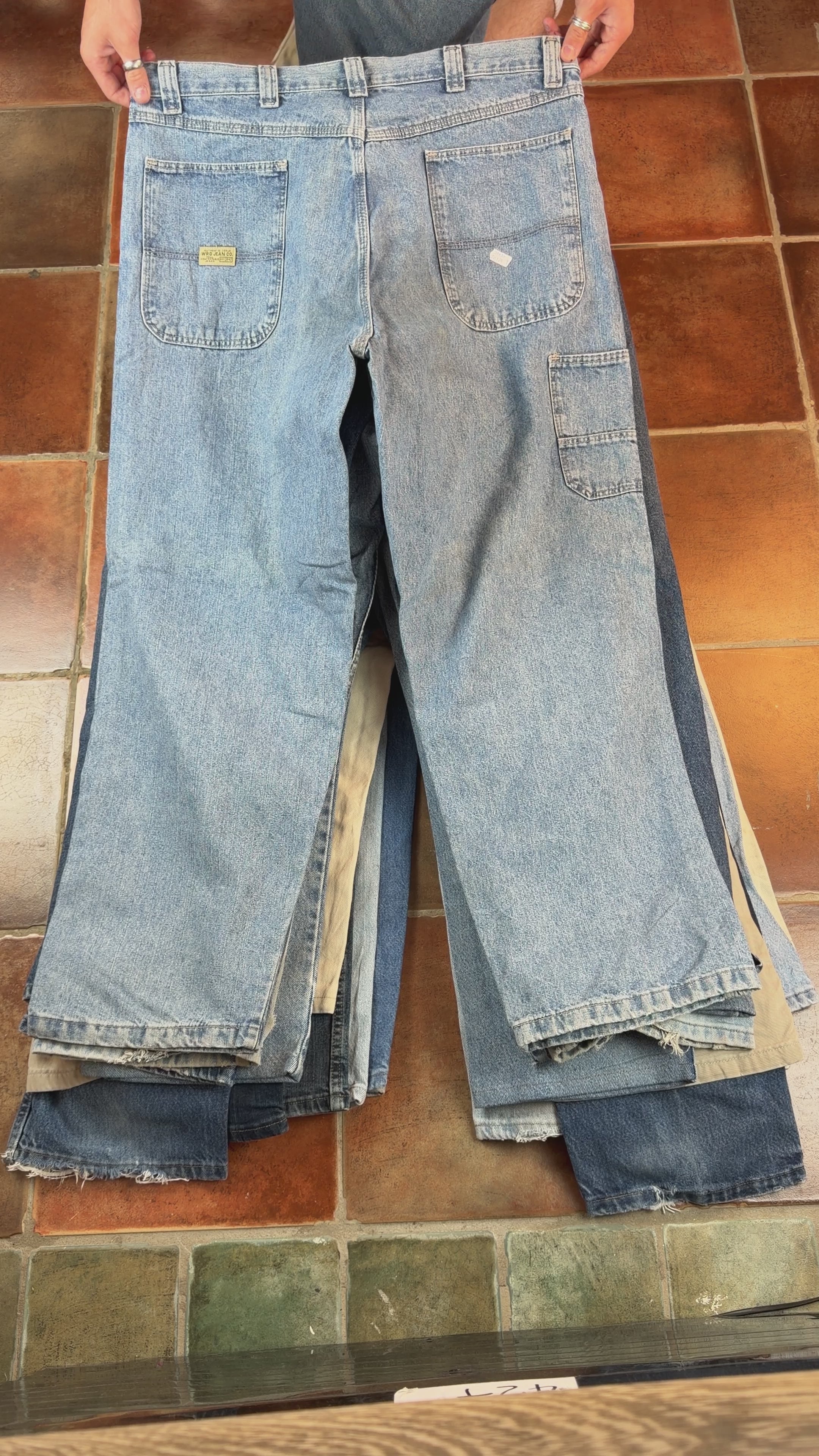 25 x wrangler jeans/trousers (C grade) EXACT